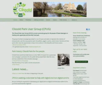 Clissoldpark.com(The Clissold Park User Group (CPUG) is a local community group for the people of Stoke Newington in Hackney who appreciate and love their local park) Screenshot