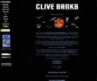 Clivebanks.co.uk(For the Science Fiction & Telefantasy Databanks) Screenshot