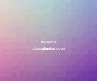 Clivesplastics.co.za(Clivesplastics) Screenshot