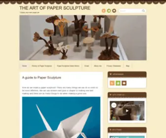 Clivestevenssculpture.com(Create your own paper art) Screenshot