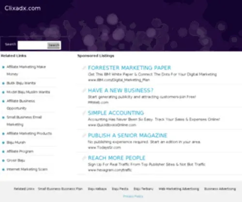 Clixadx.com(Earn Money In Seconds) Screenshot