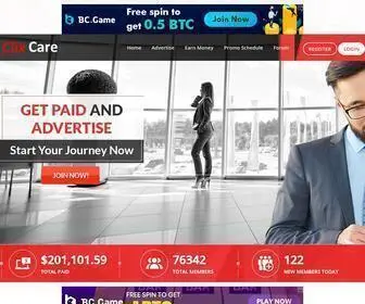 Clixcare.com(Paid to click) Screenshot