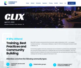 Clixevent.com(Community Leaders Institute eXpo (CLIX)) Screenshot