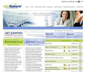 Clixgalore.com(Affiliate Marketing) Screenshot