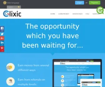 Clixic.com(A timeout occurred) Screenshot