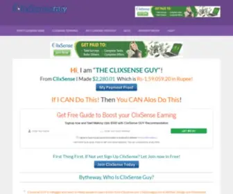 Clixsenseguy.com(Clixsenseguy) Screenshot