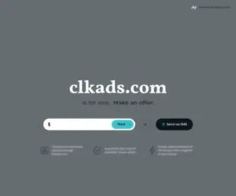 Clkads.com(Contact Us) Screenshot