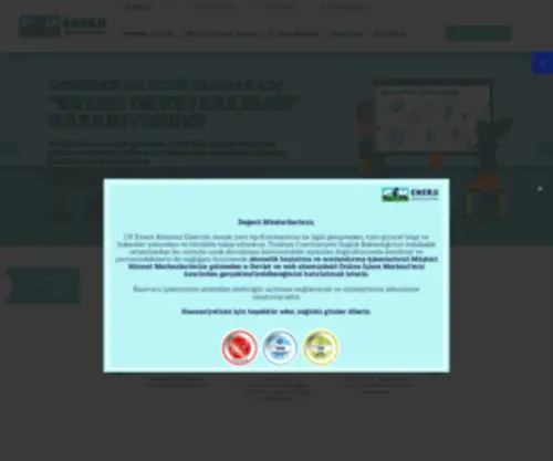 Clkakdeniz.com(CK Enerji Akdeniz Elektrik) Screenshot