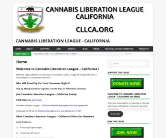 CLlca.org(Cannabis Liberation League) Screenshot