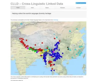 CLLD.org(Cross-Linguistic Linked Data) Screenshot