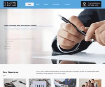 Clloydgroup.com(Accounting, Tax, Business Development and Consulting Services) Screenshot