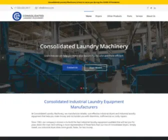 CLmco.com(Consolidated Industrial Laundry Equipment Machines) Screenshot