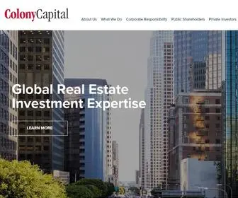 CLNY.com(Colony Capital) Screenshot