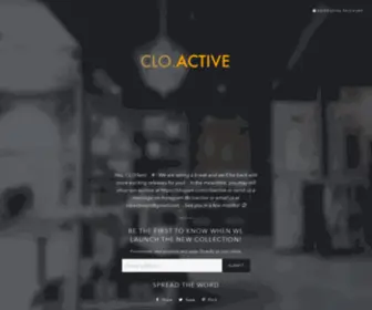 Clo-Active.com(CLO ACTIVE) Screenshot