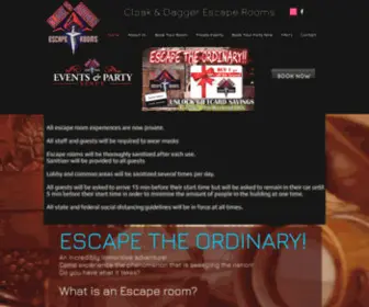 Cloakanddaggerescaperooms.com(Escape Room popularity) Screenshot