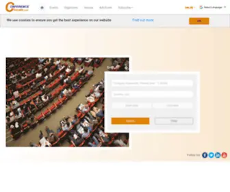 Clocate.com(Find Conferences) Screenshot