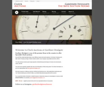 Clock-Auctions.co.uk(Gardiner Houlgate) Screenshot