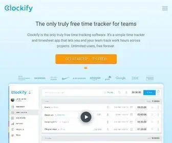 Clockify.me(FREE Time Tracking Software) Screenshot