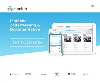 Clockin.de(Die einfachste App für digitale Zeiterfassung für Mitarbeiter) Screenshot