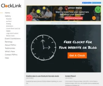 Clocklink.com(Free HTML5 & World Clocks) Screenshot