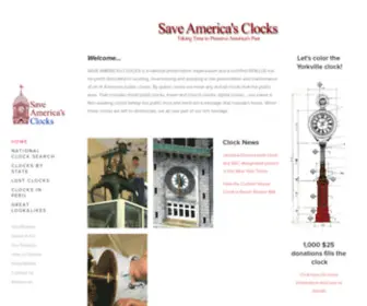 Clocks.org(SAVE AMERICA’s CLOCKS) Screenshot