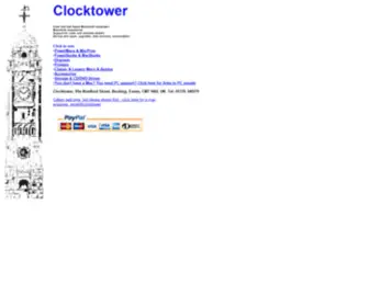 Clocktower.co.uk(Clocktower for Used and New Apple Macintosh Computers and Accessories) Screenshot