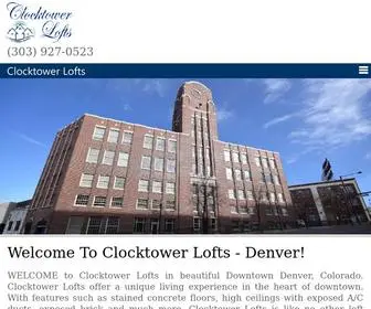 Clocktowerdenver.com(Clocktower Lofts) Screenshot