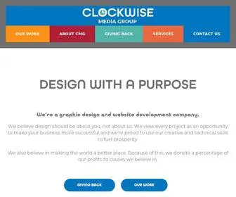 Clockwisemediagroup.com(Website and Print Design) Screenshot