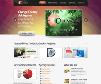 Clockworkagency.com(Orange County Web Design) Screenshot