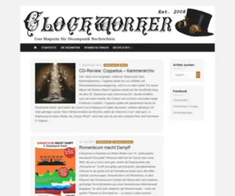Clockworker.de(Das Steampunk Blog) Screenshot