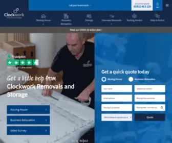 Clockworkremovals.co.uk(Clockwork Removals) Screenshot