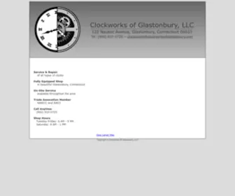 Clockworksofglastonbury.com(Clockworks of Glastonbury) Screenshot