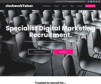 Clockworktalent.com(Digital Marketing Recruitment Specialists) Screenshot