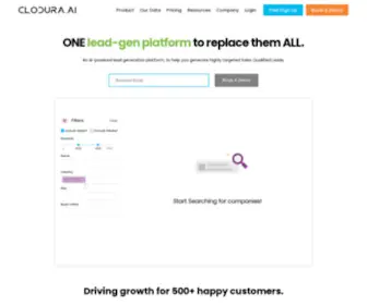 Clodura.ai(AI Powered Lead Generation Platform) Screenshot