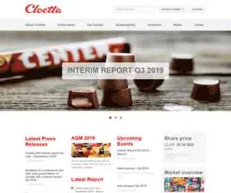 Cloetta.com(Cloetta) Screenshot