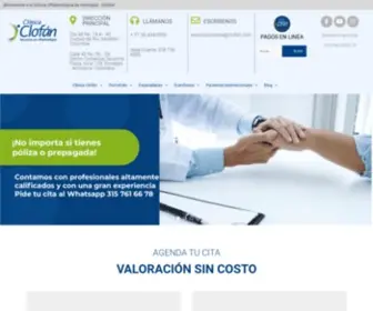 Clofan.com(Servicio Oftalmológico) Screenshot