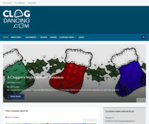 Clogdancing.com(Home of Clogging) Screenshot