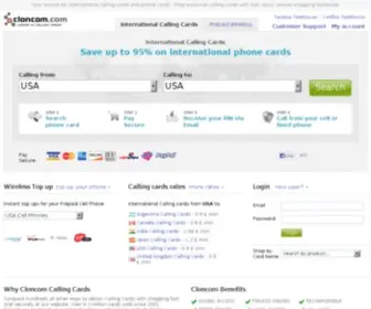 Cloncom.com(International Calling Cards & Phone Cards by Cloncom) Screenshot
