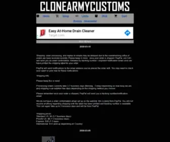 Clonearmycustoms.com(Clone Army Customs) Screenshot