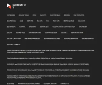 Clonesafety.org(Clonesafety Process of Cloning) Screenshot