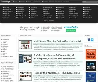 Clonescripts.com(Clone Scripts of Popular Websites) Screenshot
