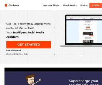 Cloohawk.com(Get Real Followers on Social Media) Screenshot
