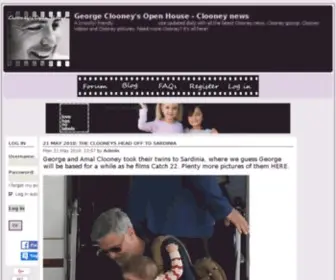 Clooneysopenhouse.com(Clooney news) Screenshot