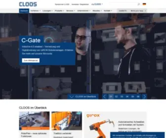 Cloos.de(Startseite) Screenshot