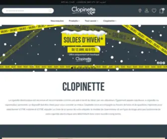 Clopinette.com(Cigarette electronique) Screenshot