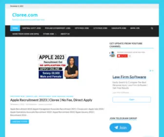 Cloree.com(Technical Government Job All over India) Screenshot
