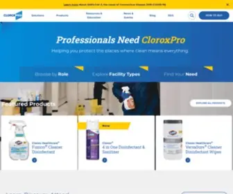 Cloroxprofessional.com(Cleaning Supplies for Business) Screenshot