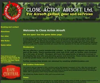 Close-Action.co.uk(Close Action Home) Screenshot