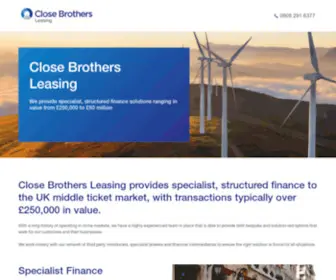 Close-Leasing.co.uk(Close Brothers Leasing) Screenshot