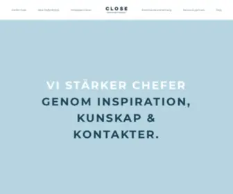 Close.se(Kompetensutveckling, ledarskap & inspiration för Sveriges chefer) Screenshot